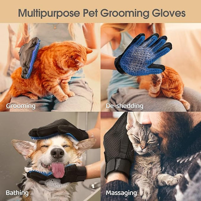 Pet Grooming Gloves Cat And Dog