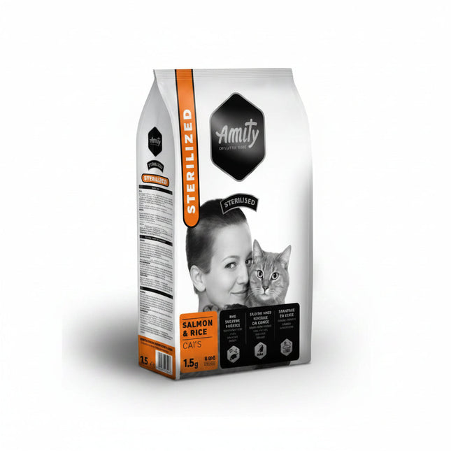 Amity Premium Sterilized Salmon & Rice Adult Cat Food