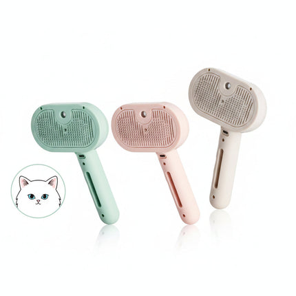 3in1 Pet Water Brush Electric Cat Dog Hair Removal Comb anti-Tangle Steam Spray