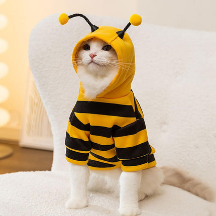 Hoodie Bee For Cats Small